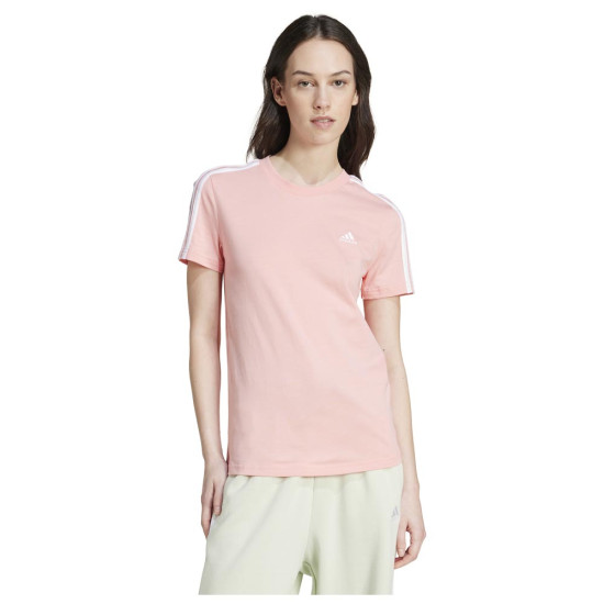 Adidas Γυναικεία κοντομάνικη μπλούζα Essentials Slim 3-Stripes Tee